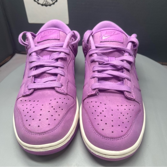 Nike Dunk Low PRM MF Rush Fuchsia DV7415-500 Women Size 6 Preowned Rare - Picture 4 of 14